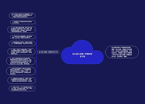 幼儿园大班第二学期的安全计划