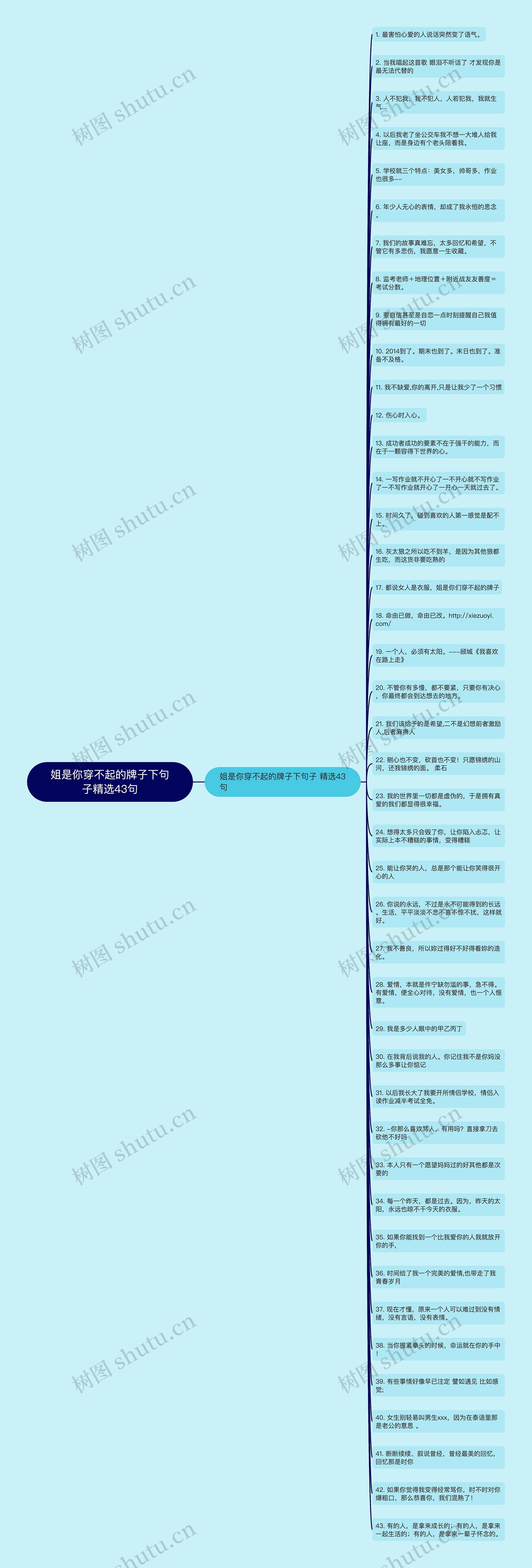 姐是你穿不起的牌子下句子精选43句思维导图