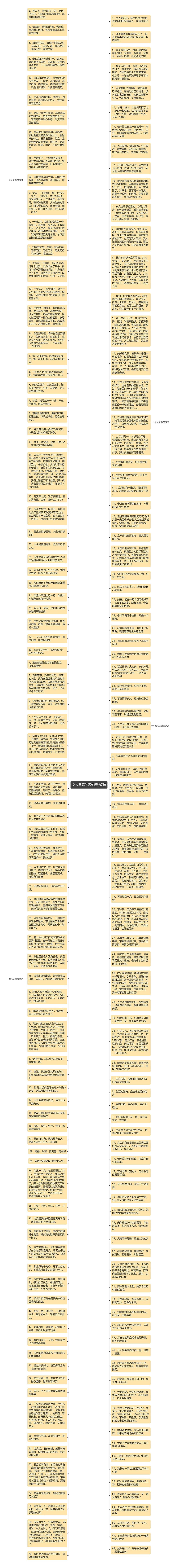 女人坚强的短句精选7句思维导图