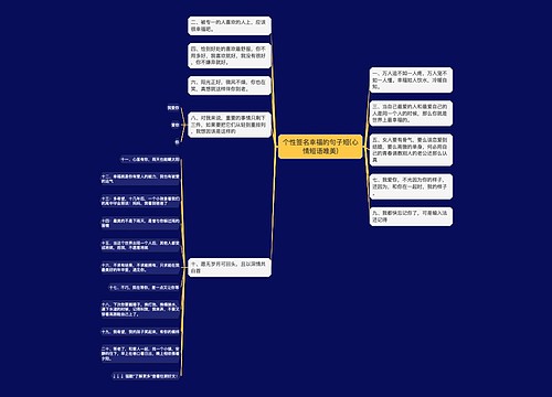 个性签名幸福的句子短(心情短语唯美)