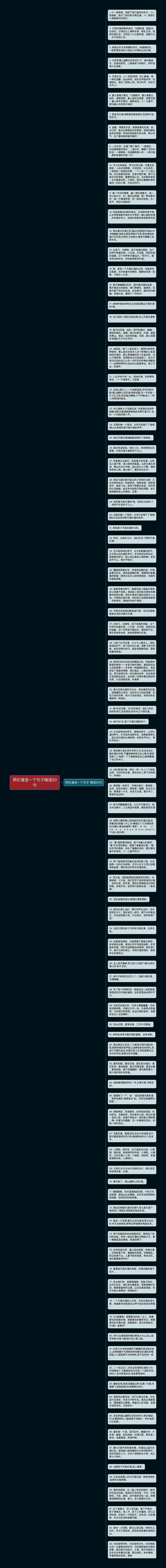 用烂漫造一个句子精选93句思维导图