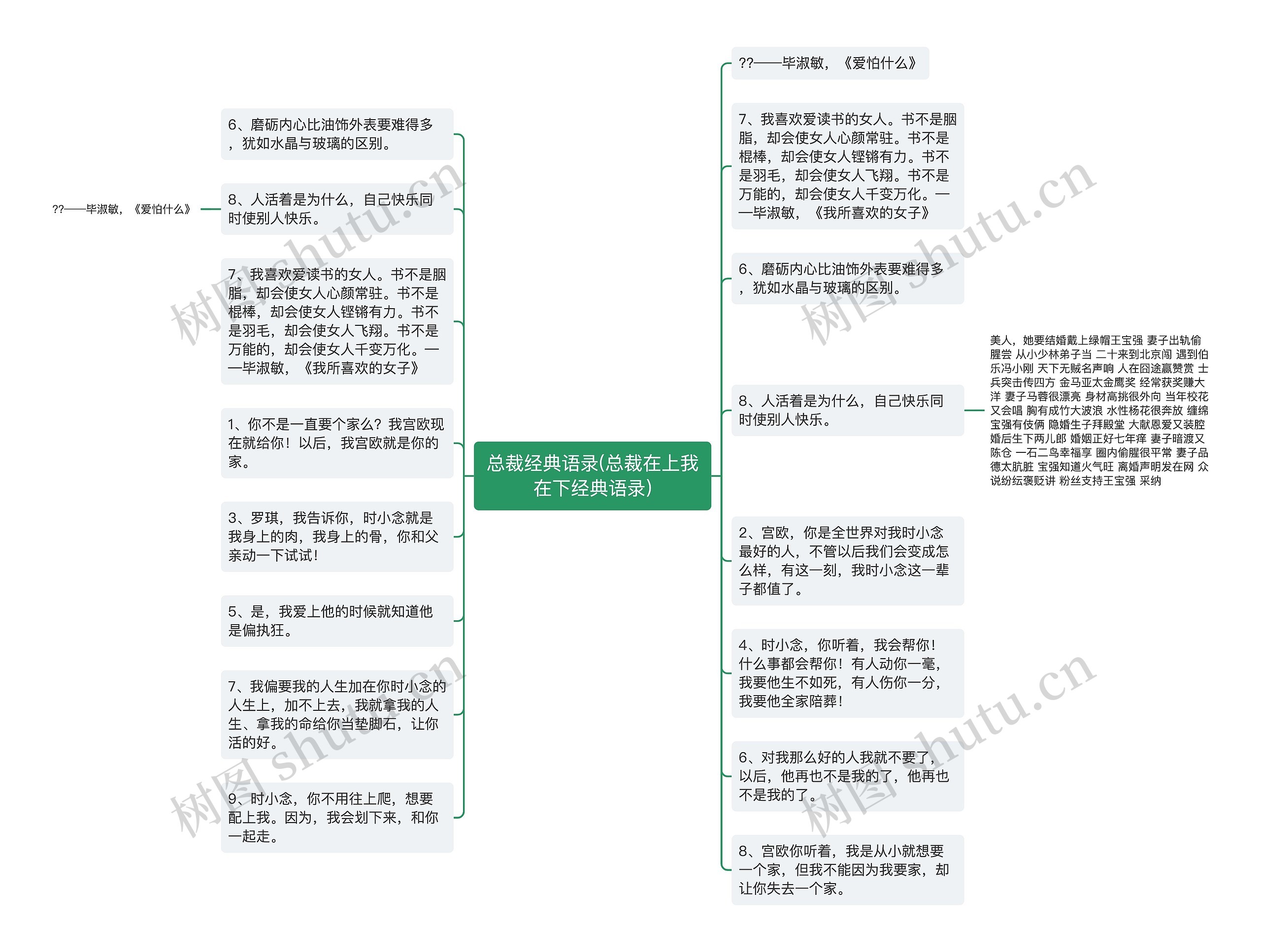 总裁经典语录(总裁在上我在下经典语录)思维导图