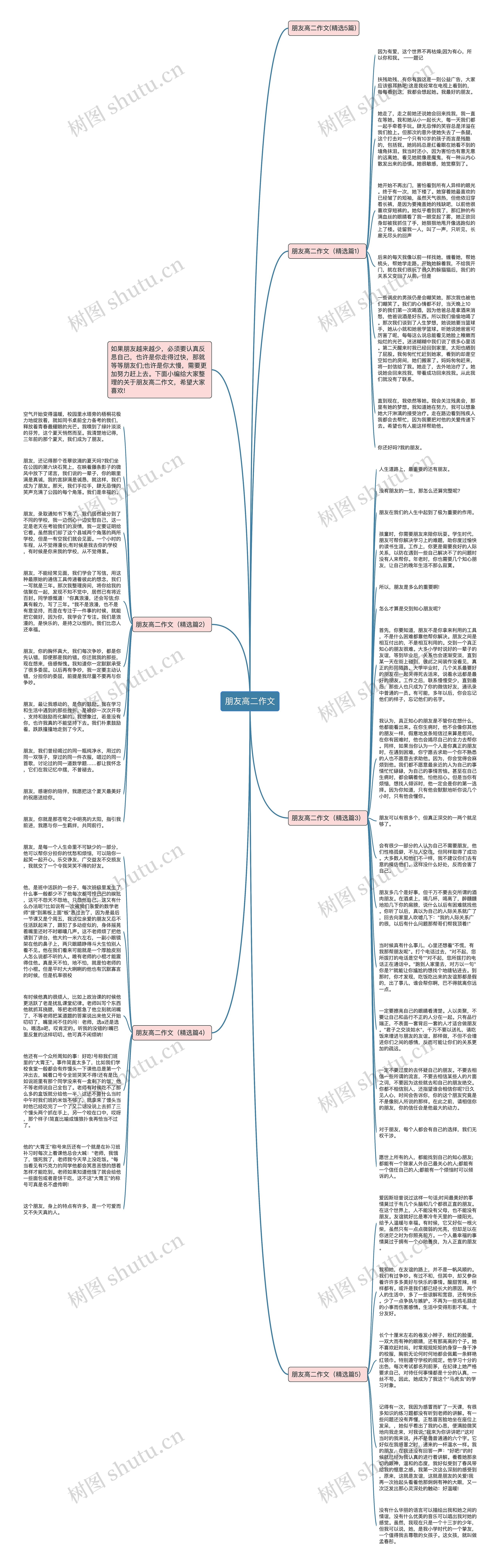 朋友高二作文思维导图高清图 朋友高二作文思维导图