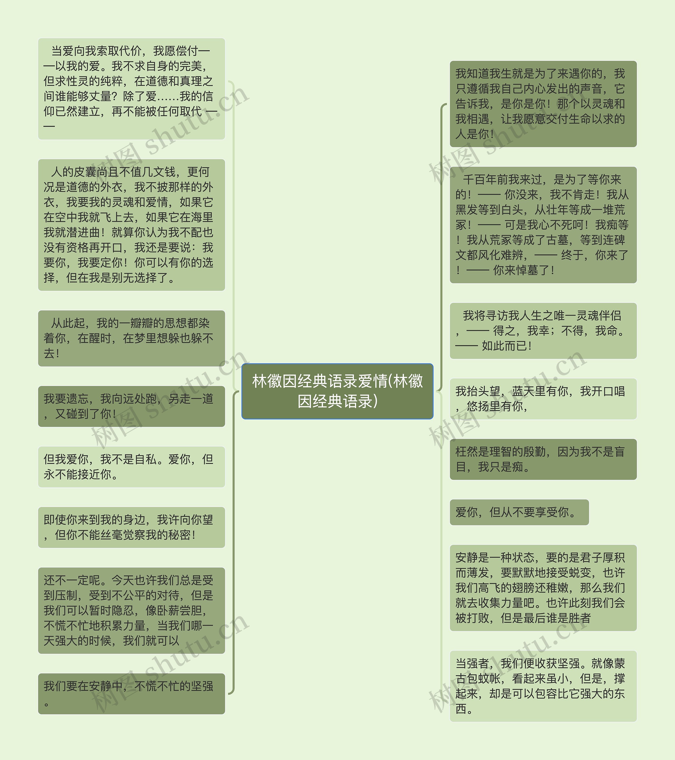 林徽因经典语录爱情(林徽因经典语录)思维导图