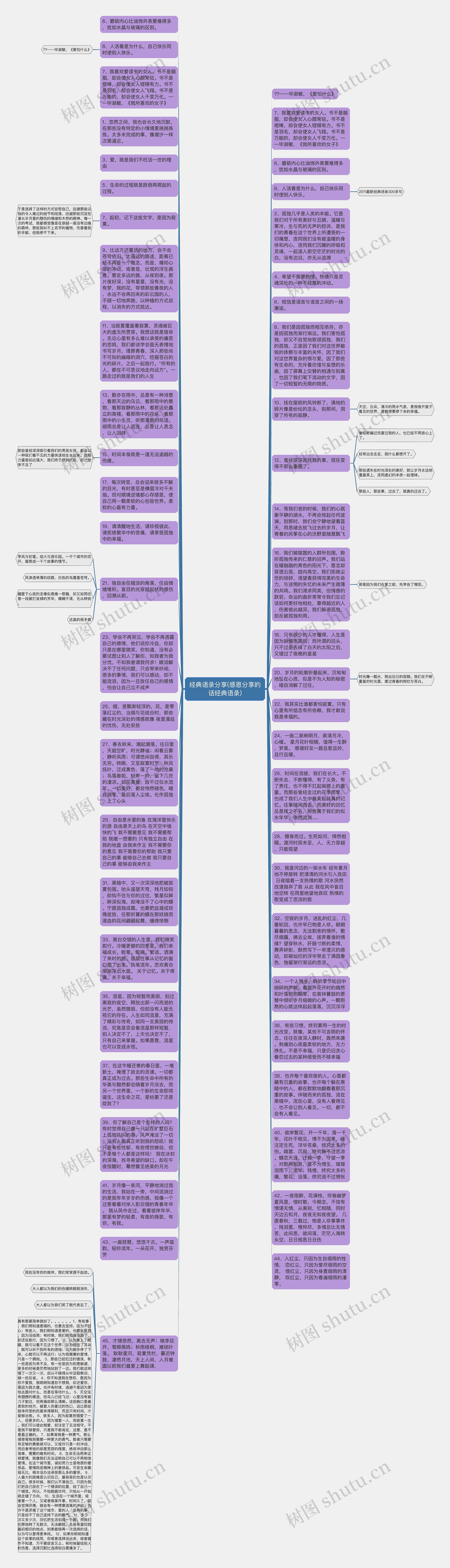 经典语录分享(感恩分享的话经典语录)思维导图