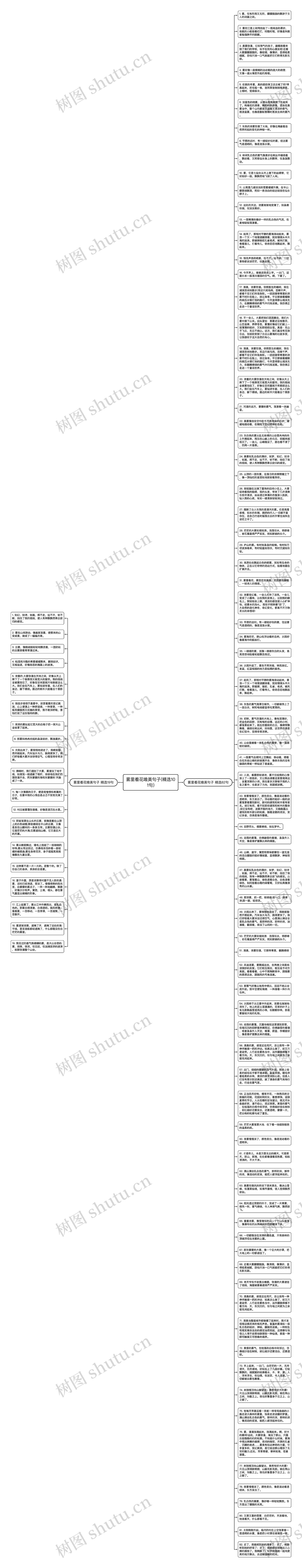 雾里看花唯美句子(精选101句)思维导图