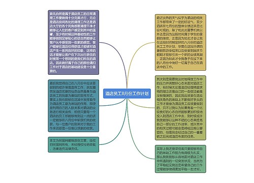 酒店员工8月份工作计划