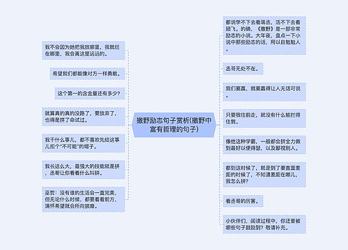 撒野励志句子赏析(撒野中富有哲理的句子)