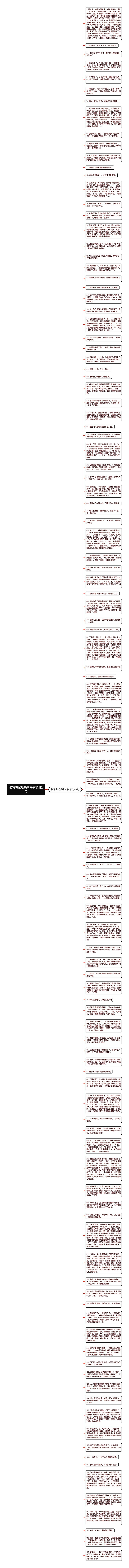 描写考试后的句子精选112句思维导图