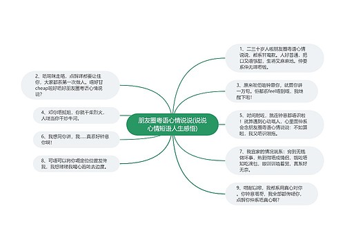 朋友圈粤语心情说说(说说心情短语人生感悟)