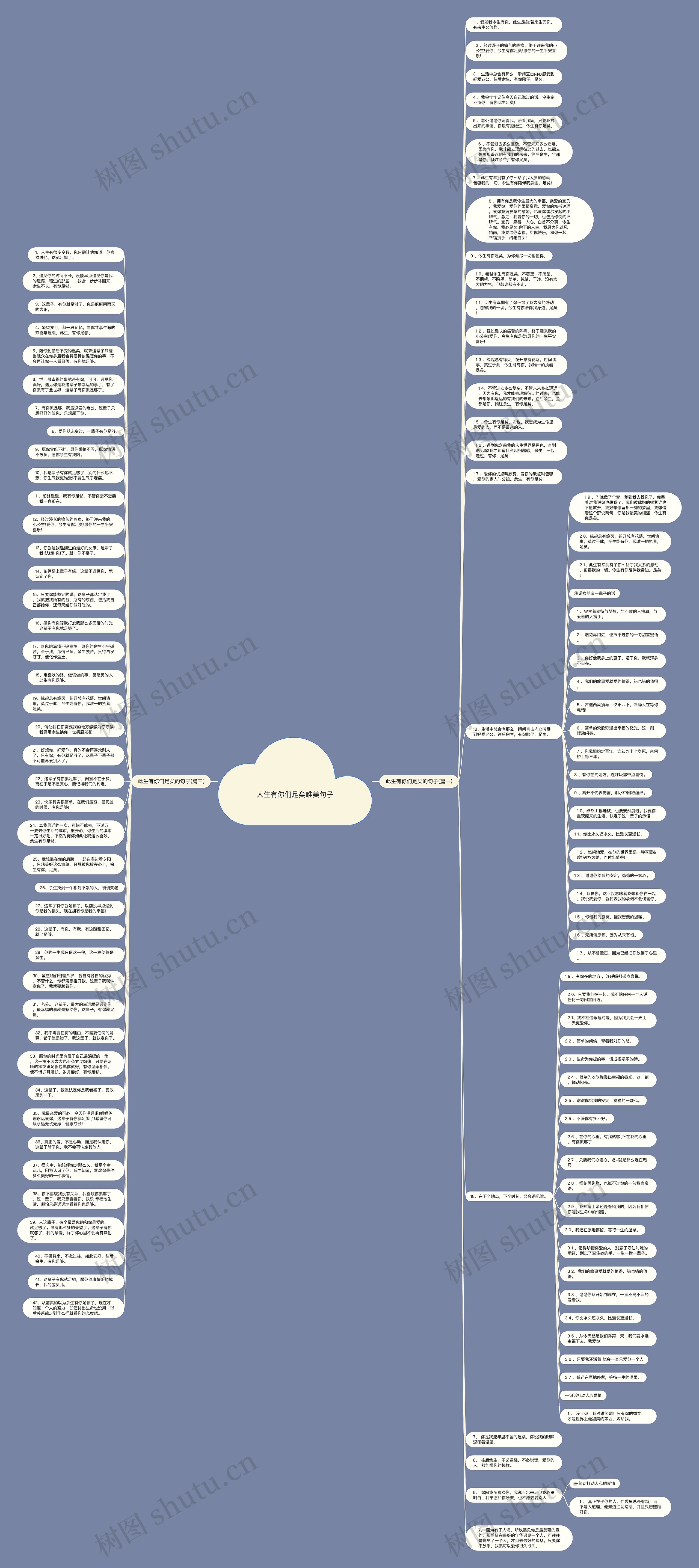 人生有你们足矣唯美句子思维导图