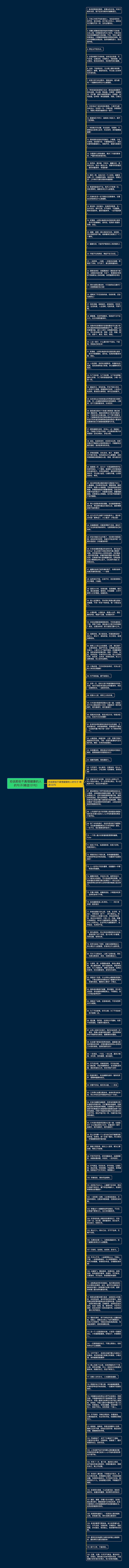 劝说那些不真惜健康的人的句子(精选131句)思维导图