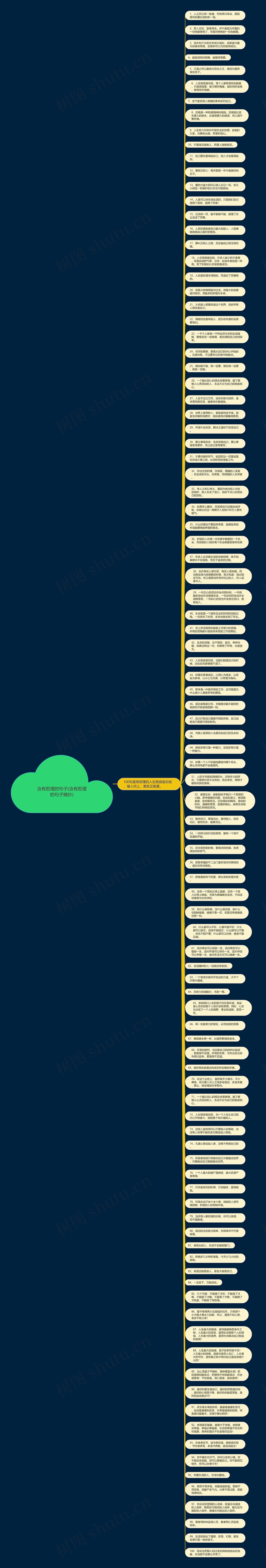 含有哲理的句子(含有哲理的句子摘抄)思维导图
