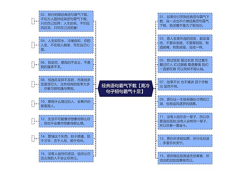 经典语句霸气下载【高冷句子短句霸气十足】