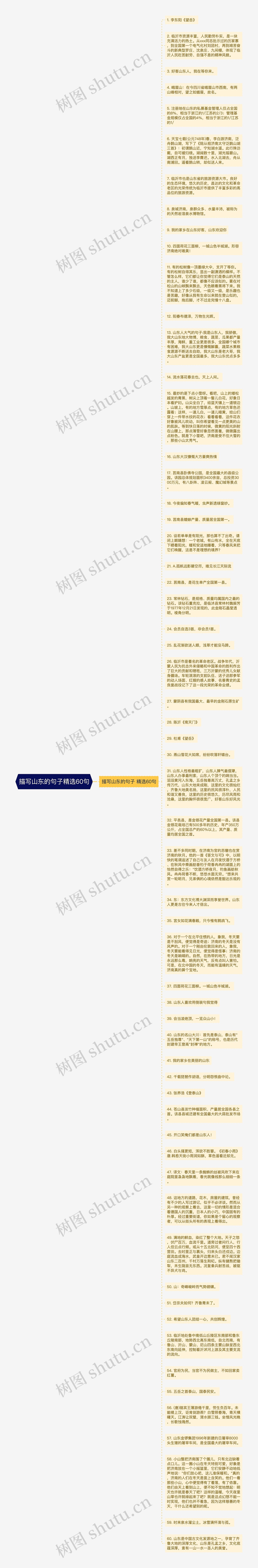 描写山东的句子精选60句