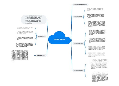 如何高效备考高考