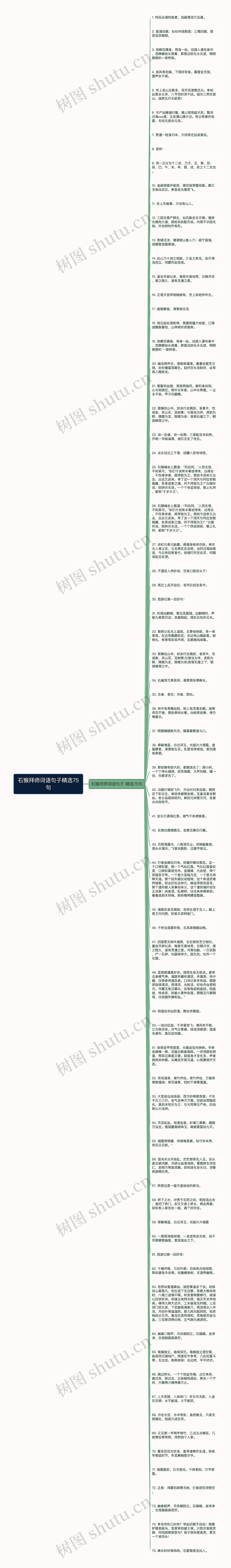 石猴拜师词语句子精选75句思维导图