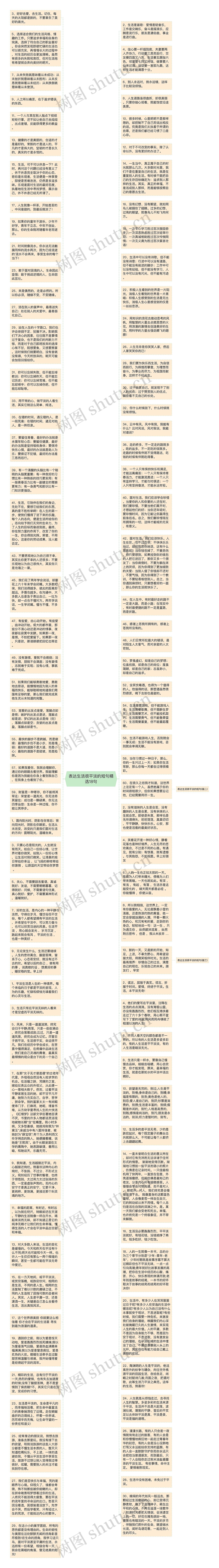 表达生活很平淡的短句精选18句思维导图