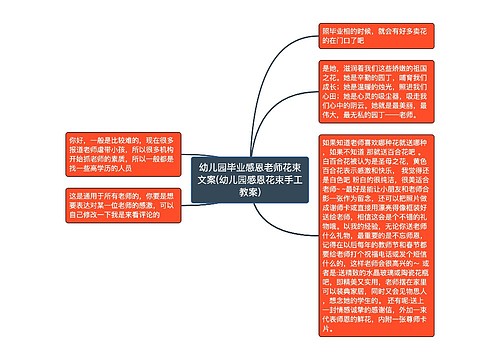 幼儿园毕业感恩老师花束文案(幼儿园感恩花束手工教案)