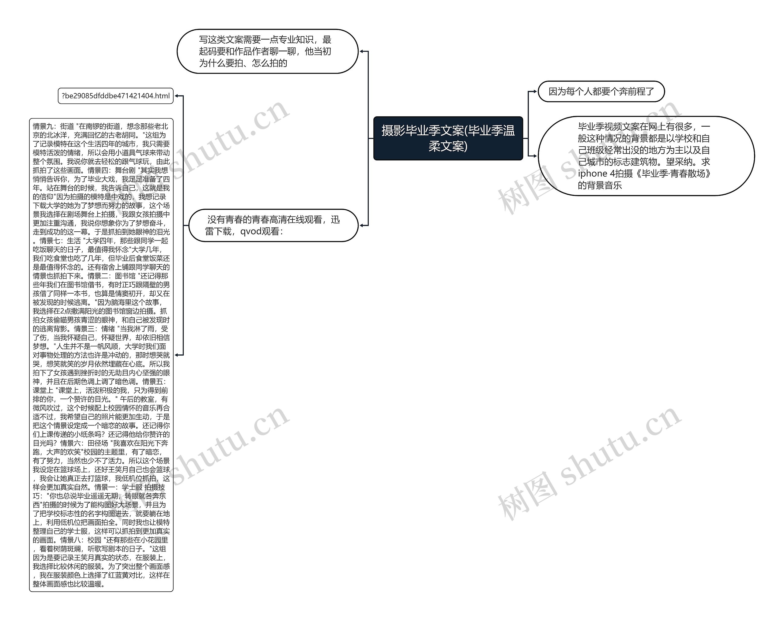 摄影毕业季文案(毕业季温柔文案)思维导图