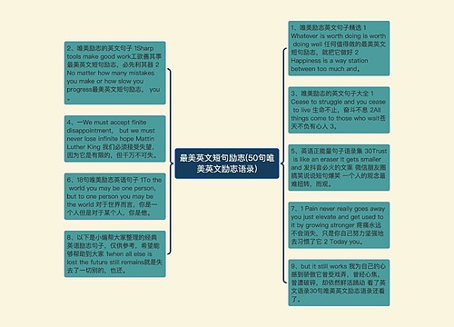 最美英文短句励志(50句唯美英文励志语录)