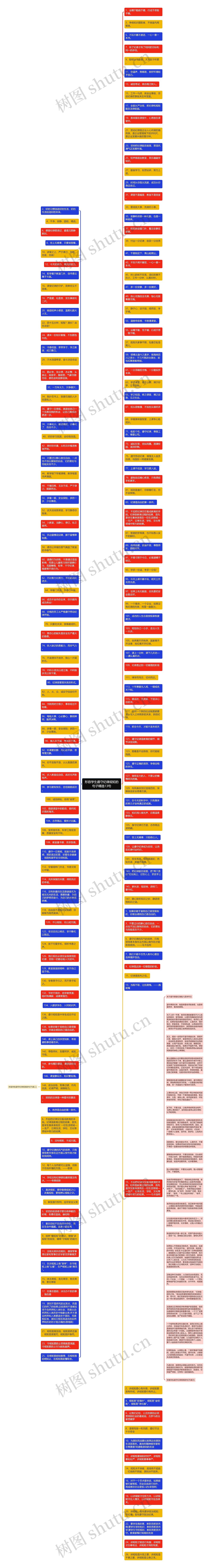 形容学生遵守纪律规矩的句子精选13句思维导图