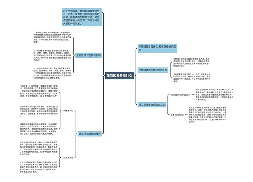 生物因素是指什么