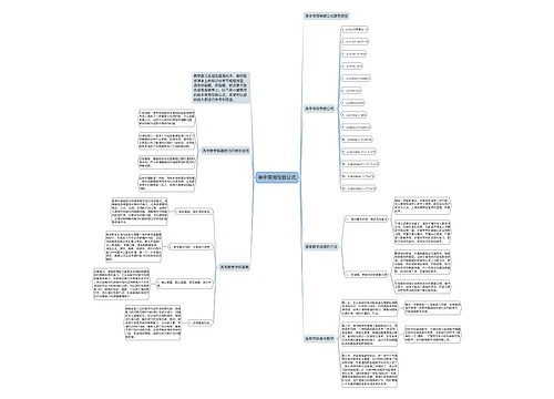 高中常用导数公式