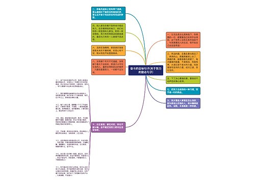 奋斗的目标句子(关于努力的励志句子)