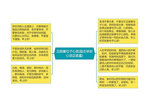 正能量句子心语(励志早安心语正能量)