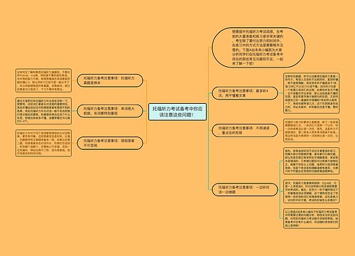 托福听力考试备考中你应该注意这些问题！