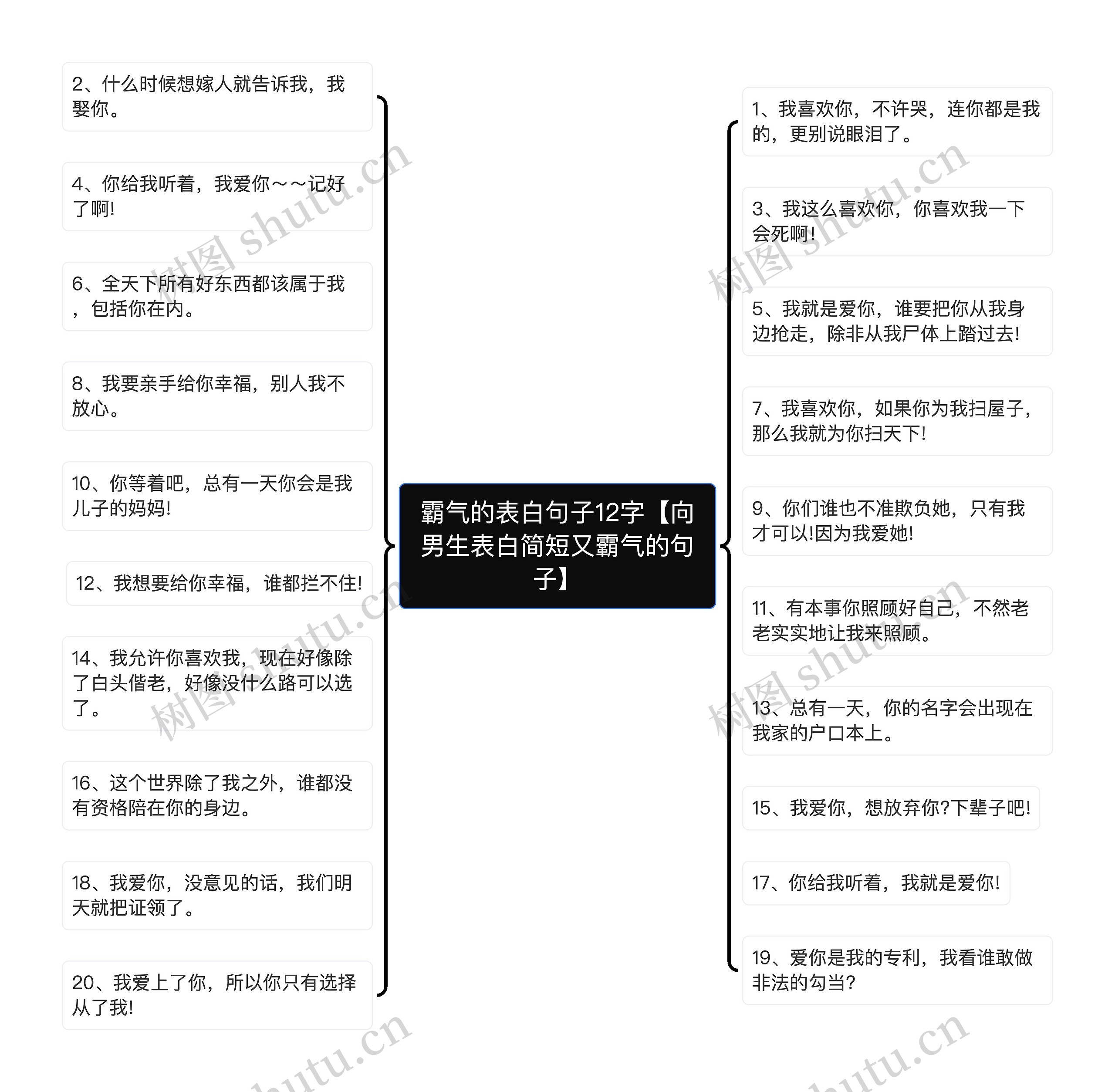 霸气的表白句子12字【向男生表白简短又霸气的句子】