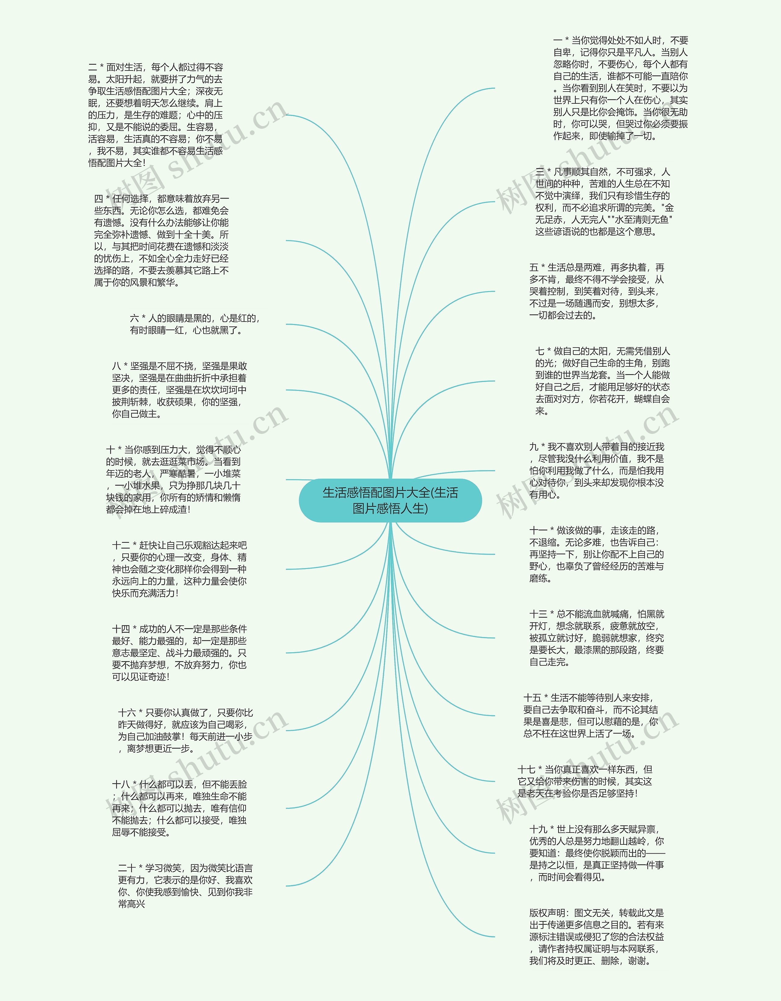 生活感悟配图片大全(生活图片感悟人生)思维导图