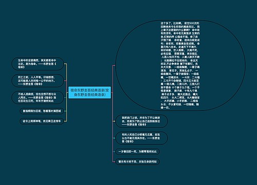 宿命东野圭吾经典语录(变身东野圭吾经典语录)