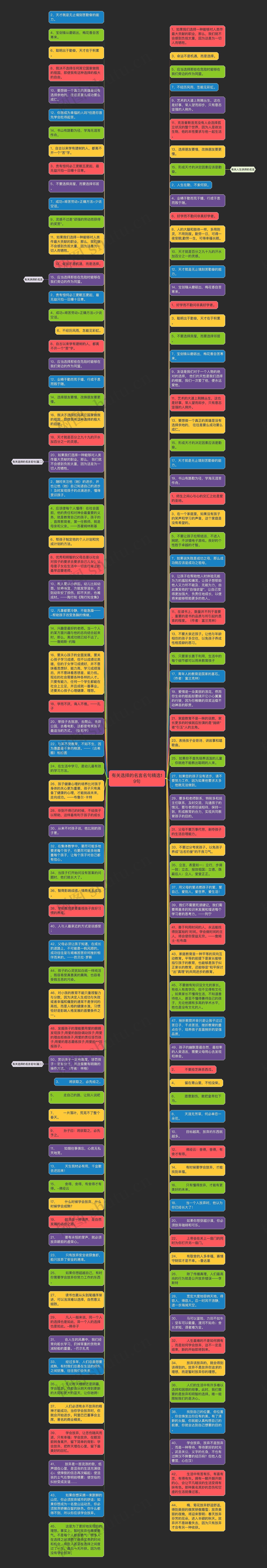 有关选择的名言名句精选19句思维导图