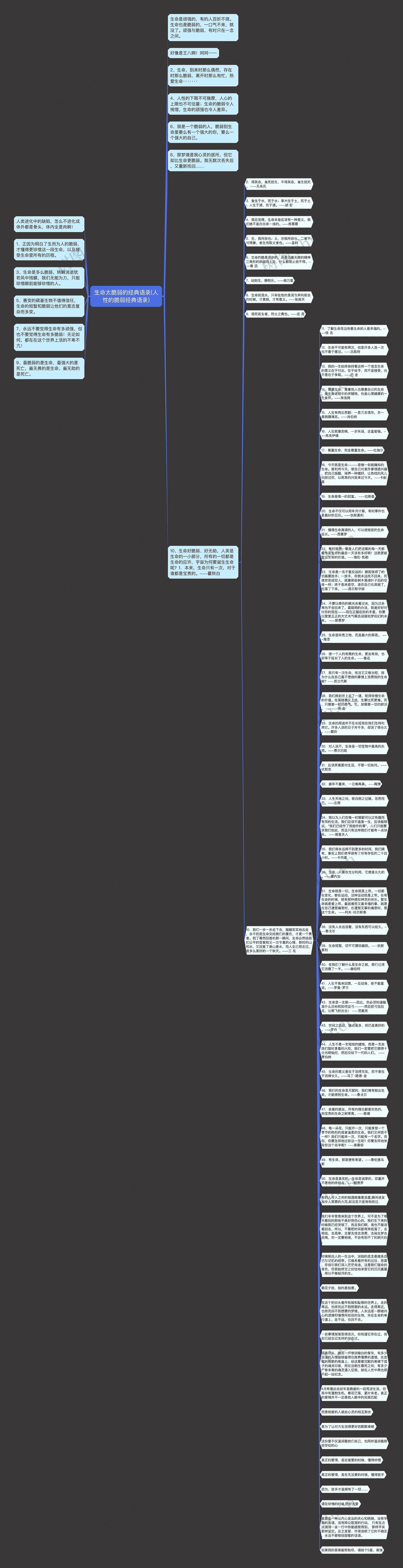 生命太脆弱的经典语录(人性的脆弱经典语录)思维导图