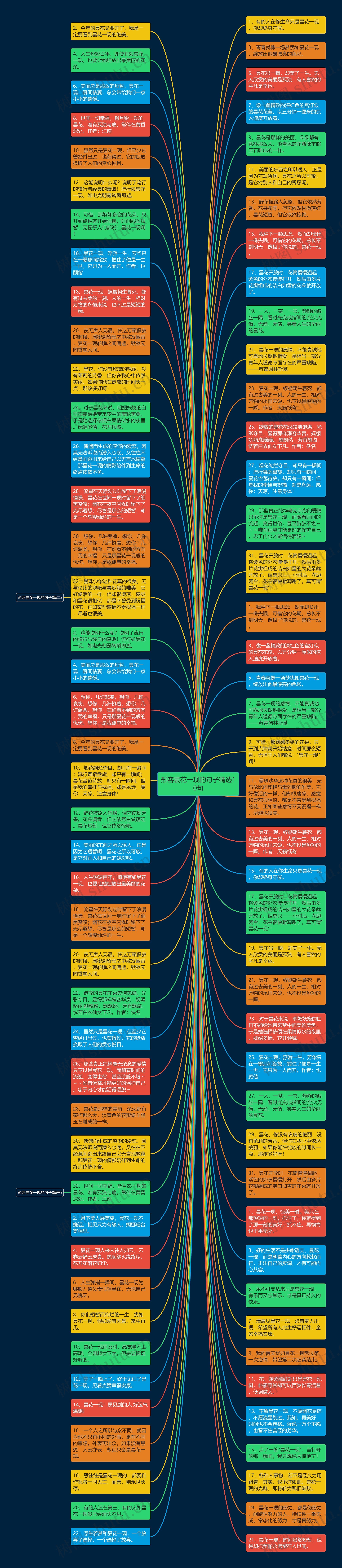 形容昙花一现的句子精选10句思维导图