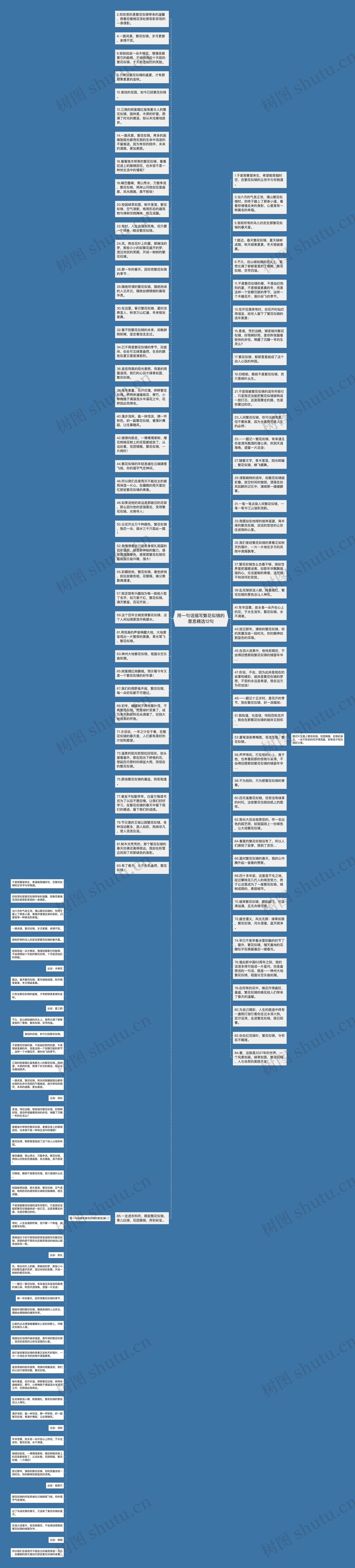 用一句话描写繁花似锦的意思精选12句思维导图