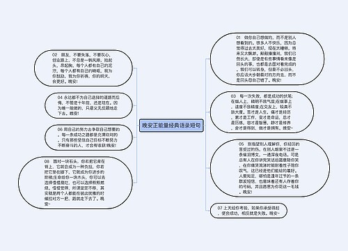 晚安正能量经典语录短句