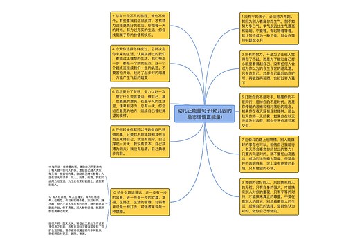 幼儿正能量句子(幼儿园的励志话语正能量)