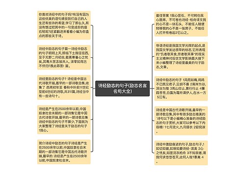 诗经励志的句子(励志名言名句大全)