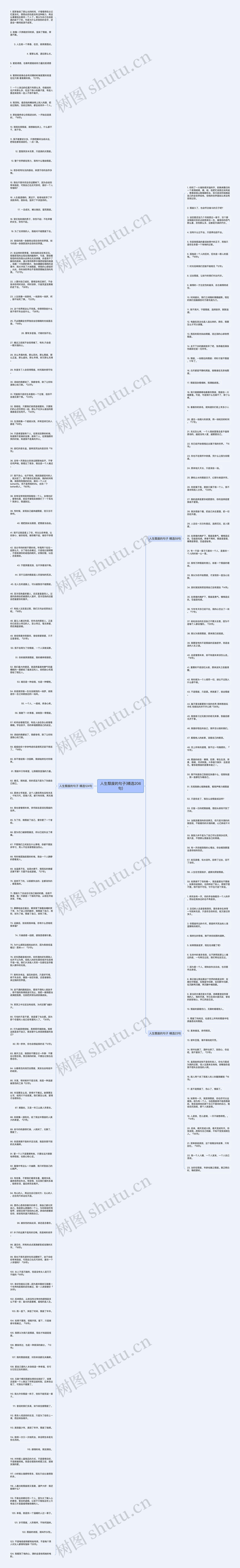 人生颓废的句子(精选206句)思维导图