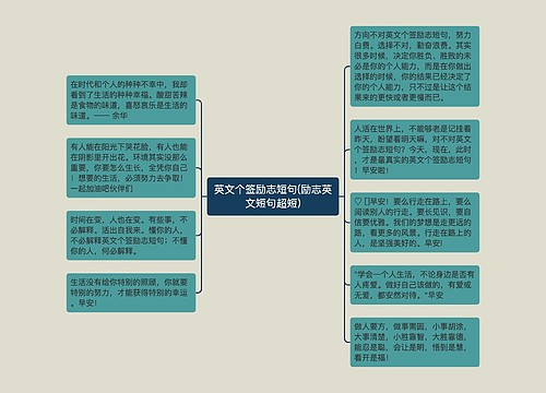 英文个签励志短句(励志英文短句超短)