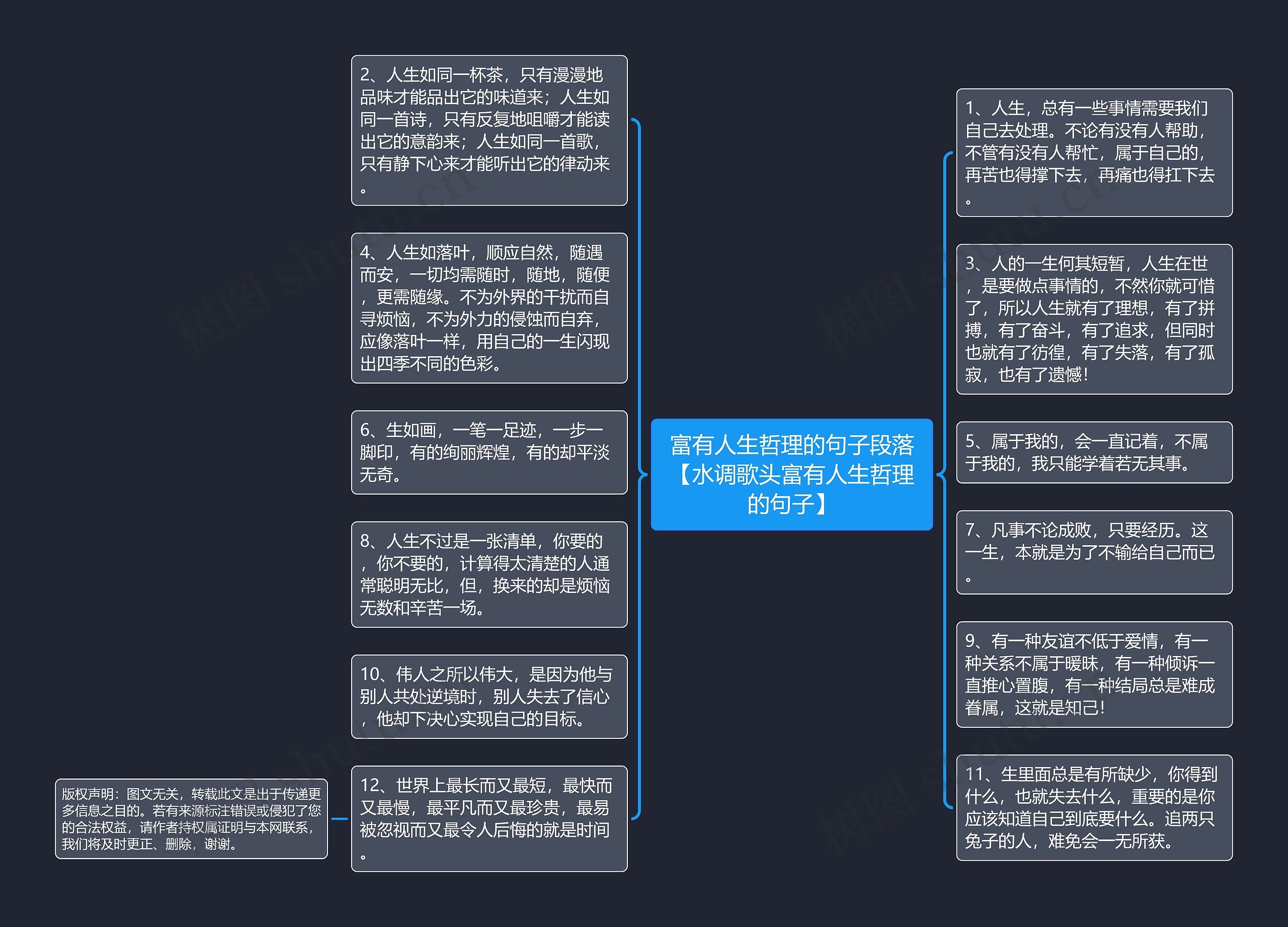 富有人生哲理的句子段落【水调歌头富有人生哲理的句子】思维导图