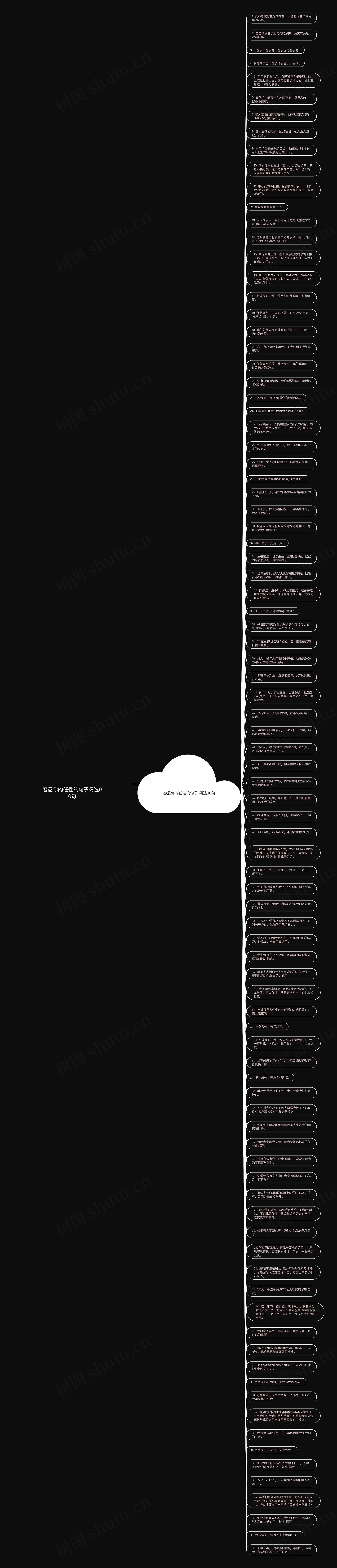 容忍你的任性的句子精选90句思维导图