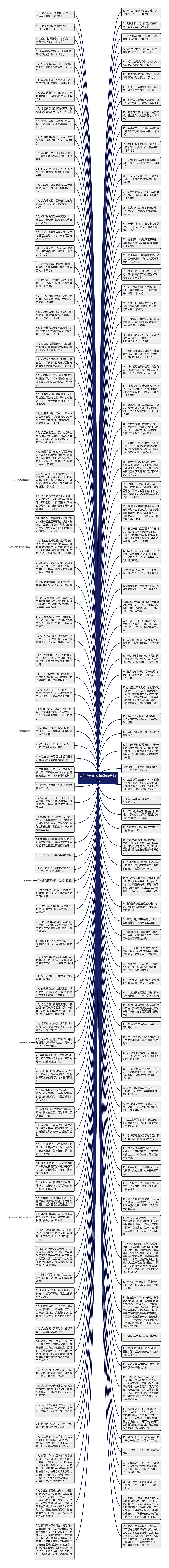 人生磨练的唯美短句精选13句思维导图