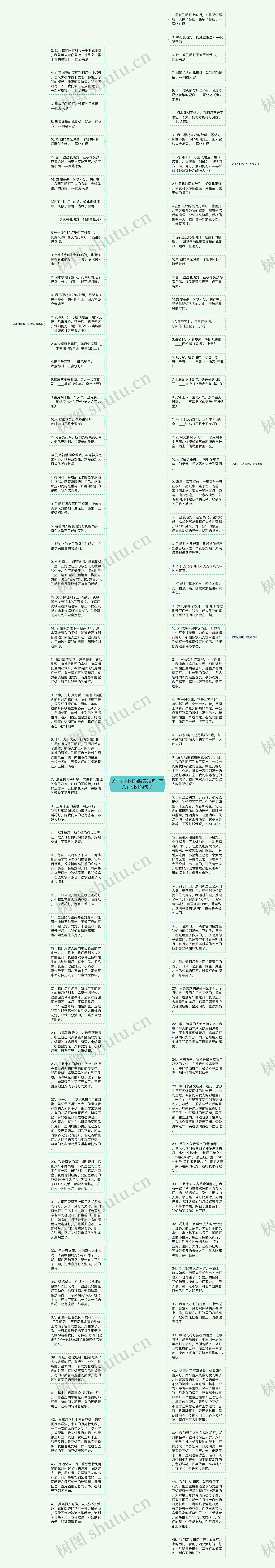 关于孔明灯的唯美短句  有关孔明灯的句子思维导图