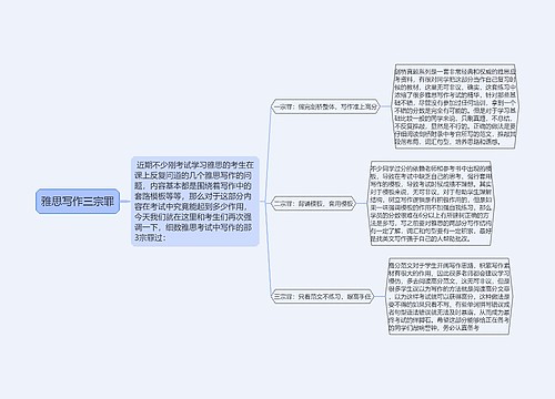 雅思写作三宗罪