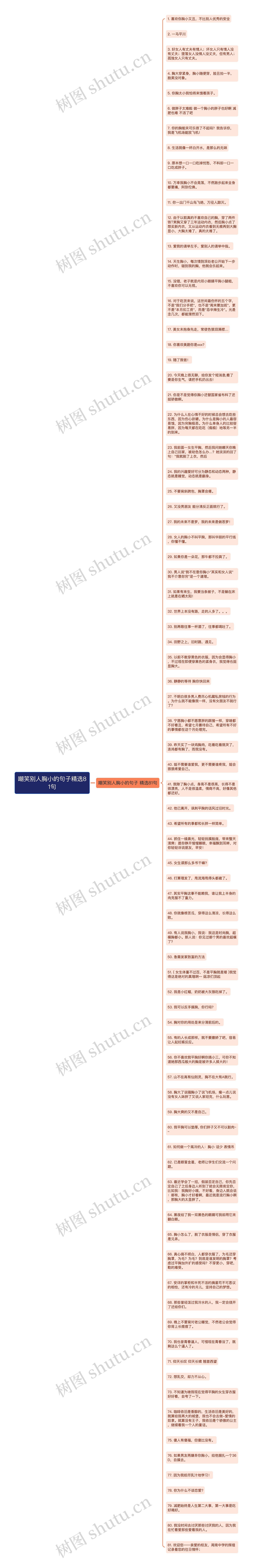 嘲笑别人胸小的句子精选81句