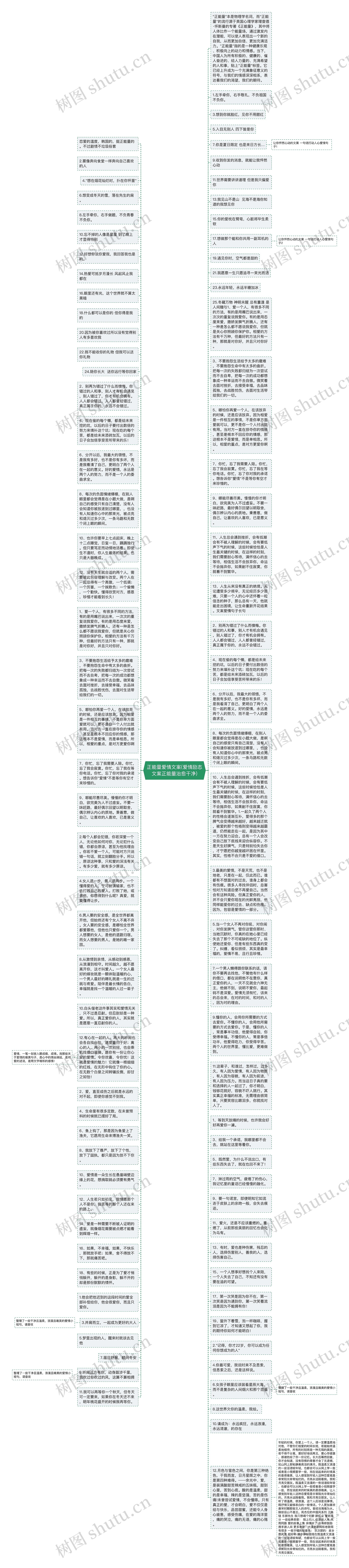 正能量爱情文案(爱情励志文案正能量治愈干净)思维导图